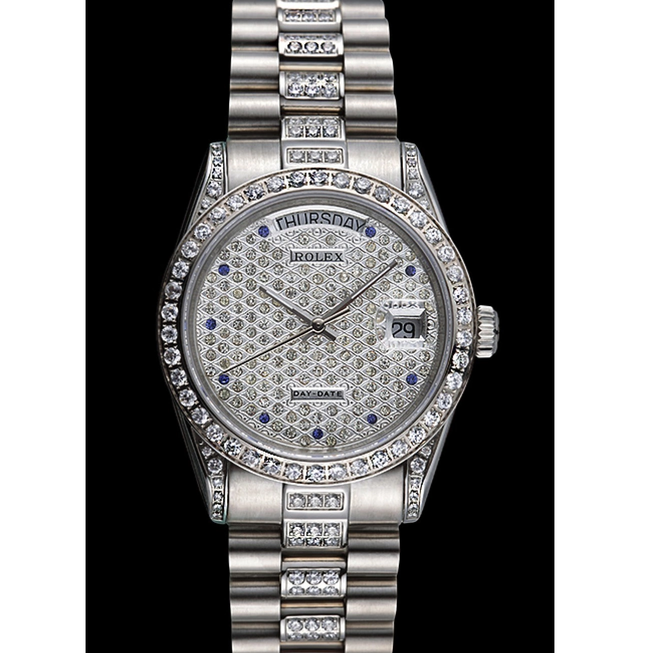 Aaa replica watch Day-Date Swiss 621612 Rolex Diamonds-srl182 0630
